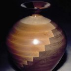Bicolored round vase